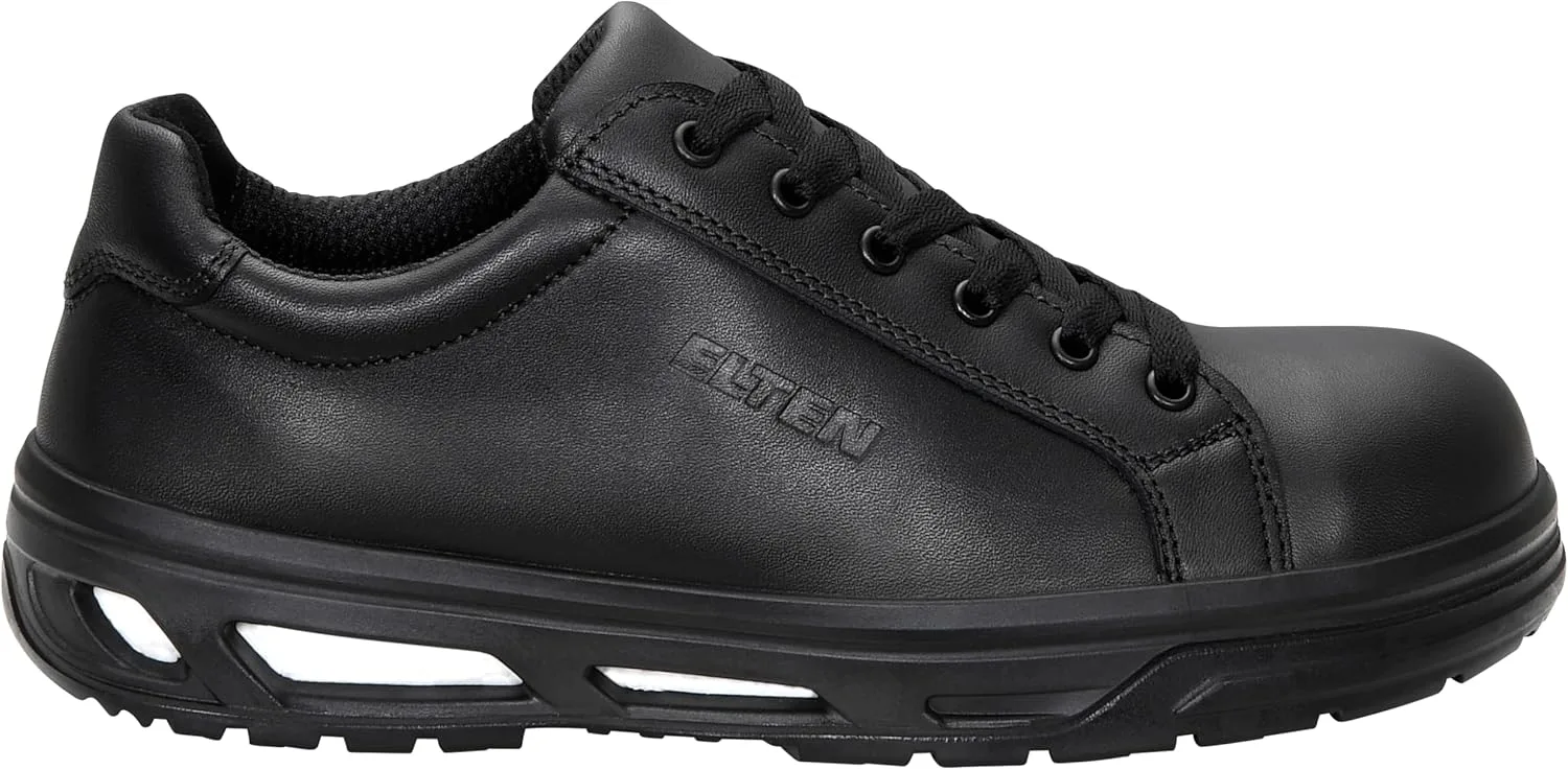 Защитные ботинки ELTEN Noel XX10 Black Low ESD S2 для мужчин и женщин, изготовлены из кожи и стальных защитных носков, легкие, спортивные, черный — фото 2
