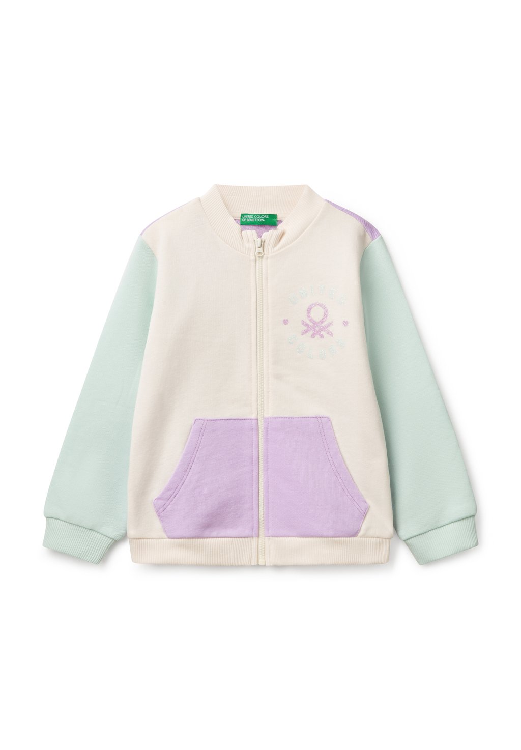 

Толстовка на молнии United Colors of Benetton, мультиколор