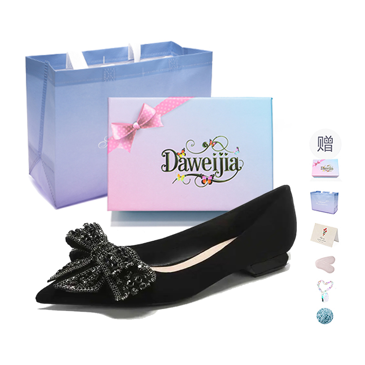 Женская обувь Dawei's House High Heels Women's Gift Box Set, цвет Black Bowknot Box with Gift Included