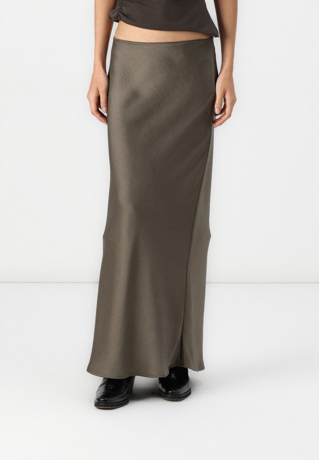 

Юбка макси LONG SKIRT Samsøe Samsøe, коричневый