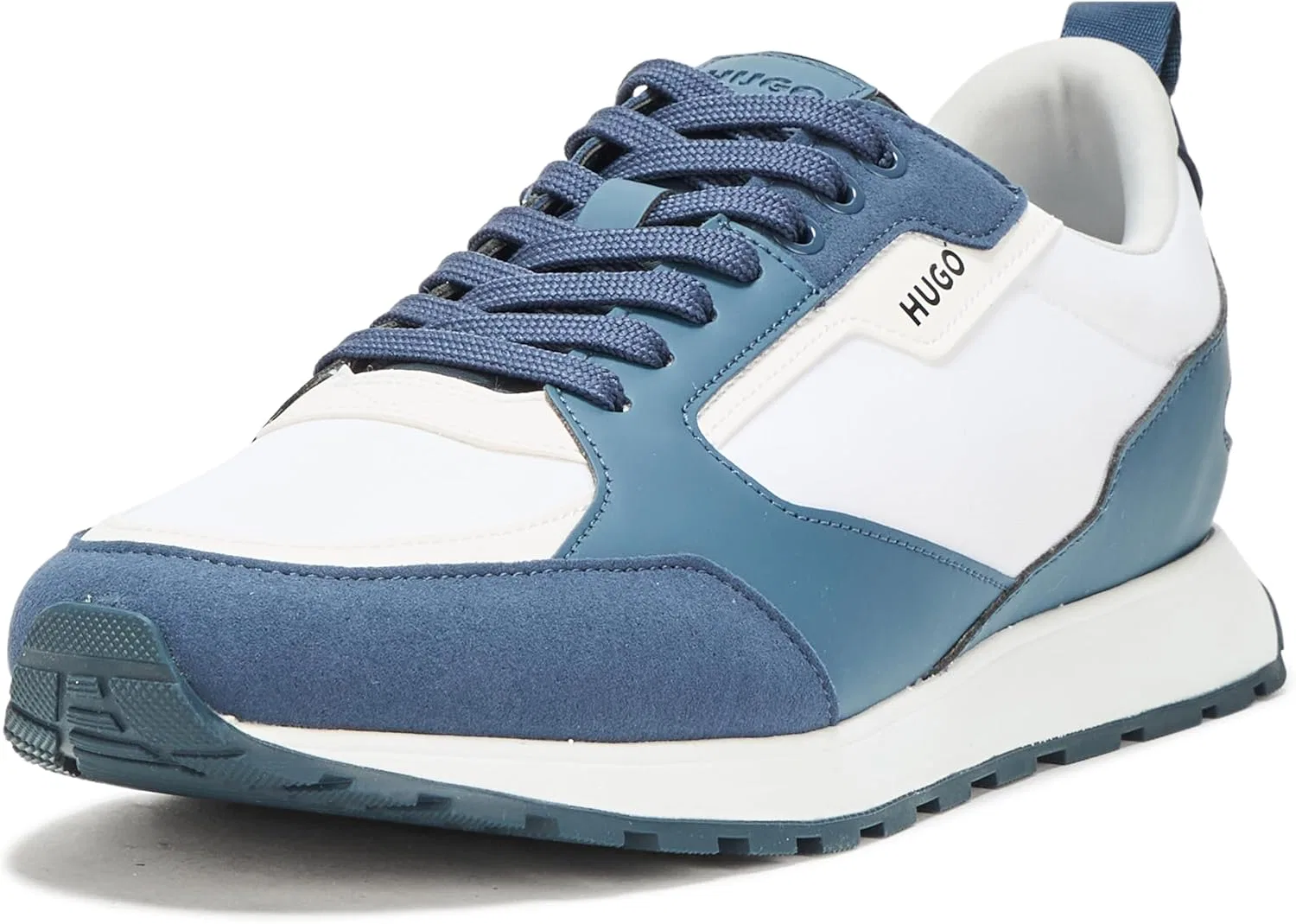 Мужские беговые кроссовки HUGO Icelin из нейлона, Cream Dark Sky Blue Slate Blue