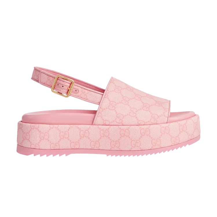 Сандалии Gucci Gucci Wmns Platform GG Sandal 'Pink', розовый