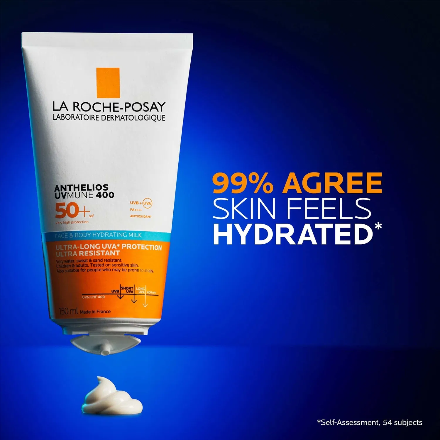 Крем для лица SPF LA ROCHE-POSAY Увлажняющее молочко для лица и тела Anthelios UVMune 400 + — фото 3