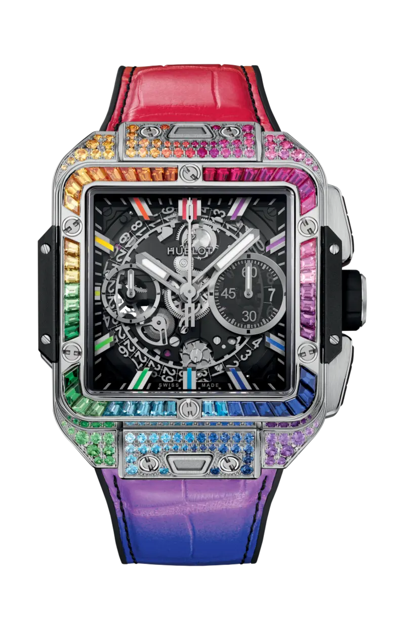 

Square bang unico титан радуга 42 мм - 821.nx.0117.lr.0999 HUBLOT