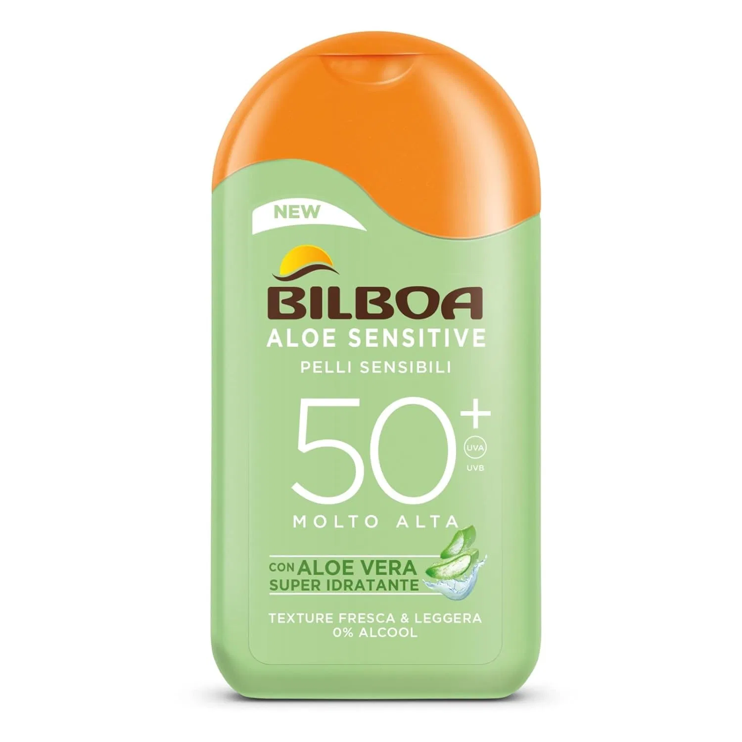 Молочко солнцезащитное «Aloe Sensitive Pelli Sensibili» SPF 50 от Bilboa Bilboa