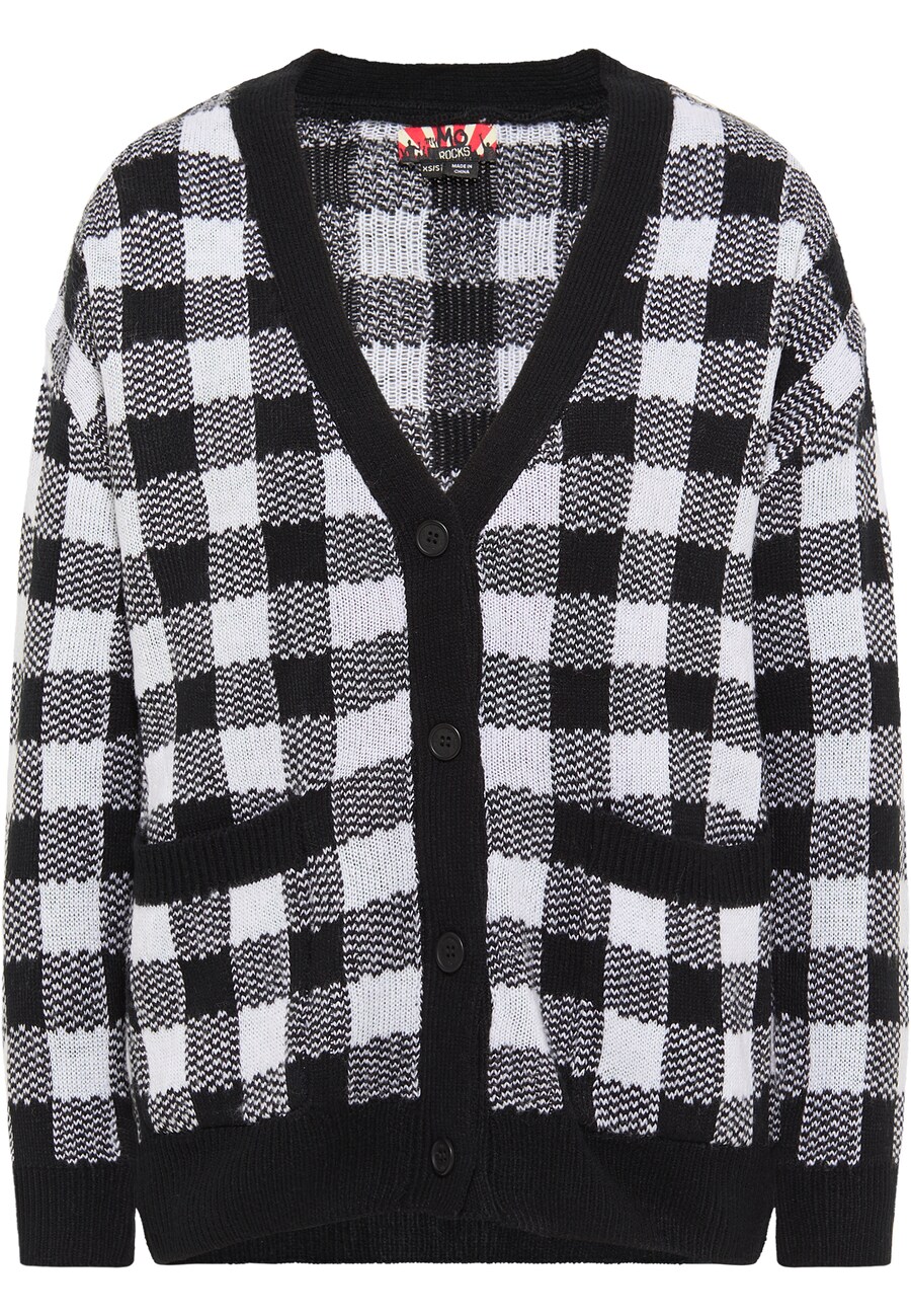

Вязаный кардиган myMo ROCKS, цвет Grey/Black