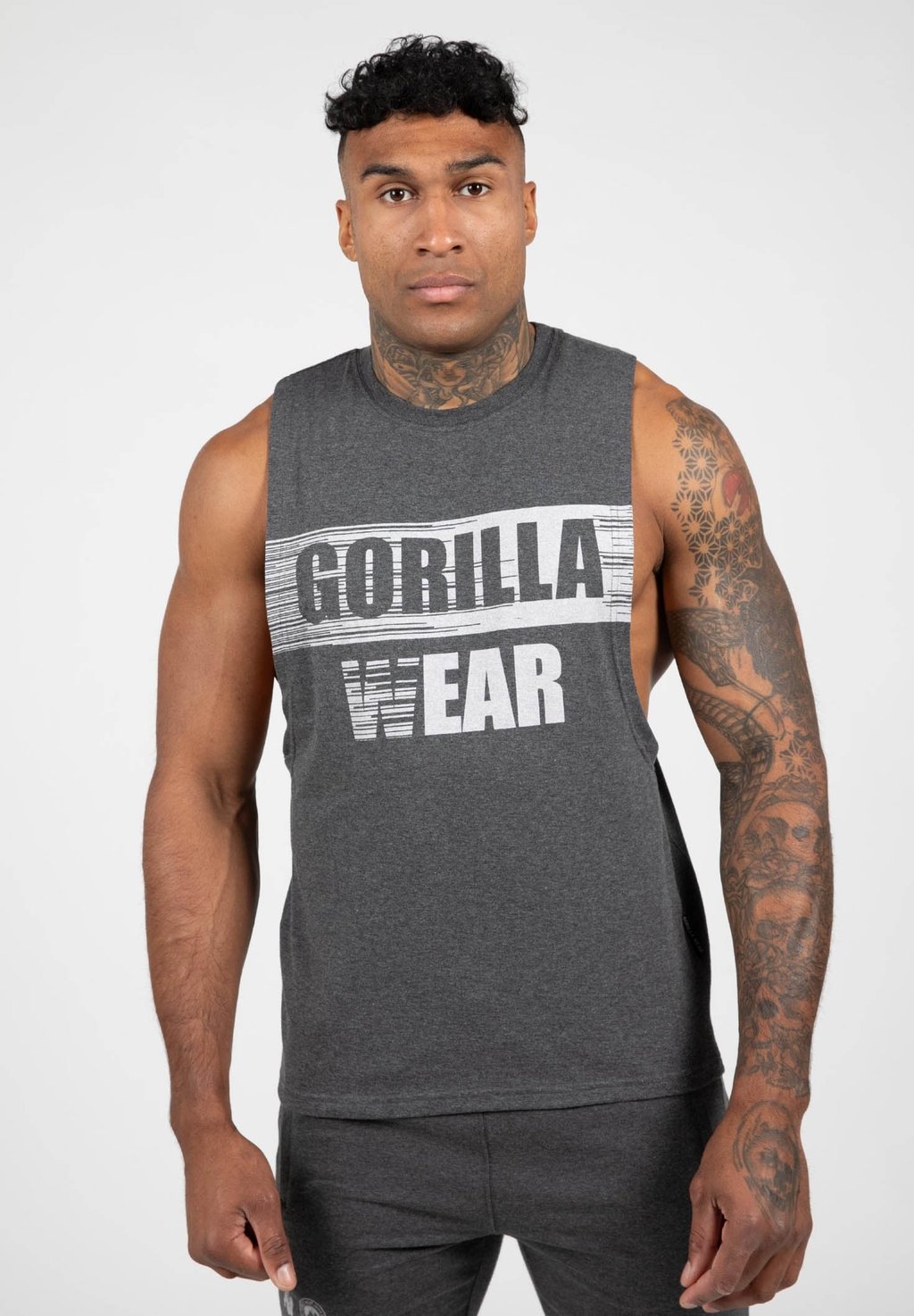 

Топ LOPEZ DROP ARMHOLE TANK Gorilla Wear, темно-серый