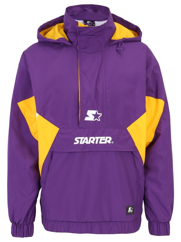 

Дождевик STARTER Windbreaker, цвет realviolet/californiayel/wht