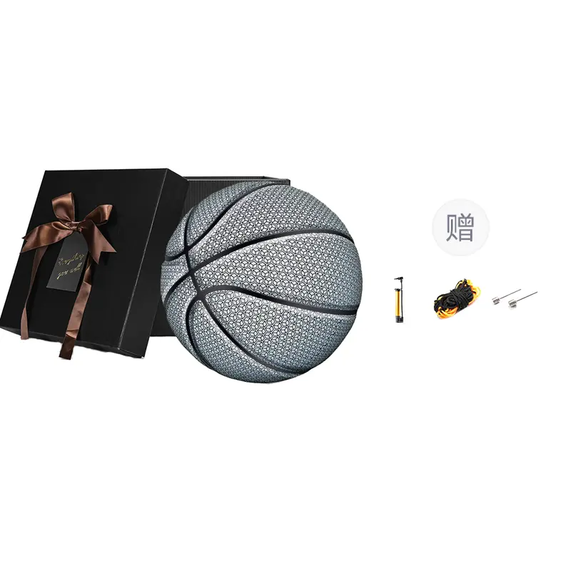 

MILACHIC Баскетбольный мяч PU White размер 7 светоотражающий тренировочный unisex Китай