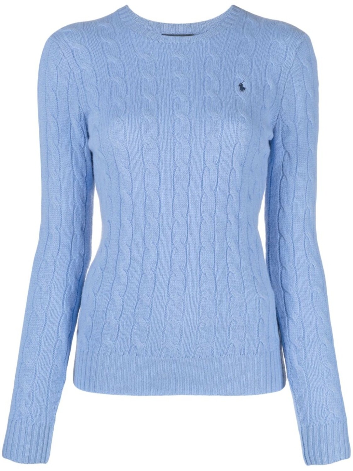 

Polo Ralph Lauren джемпер фактурной вязки с логотипом Polo Pony, синий