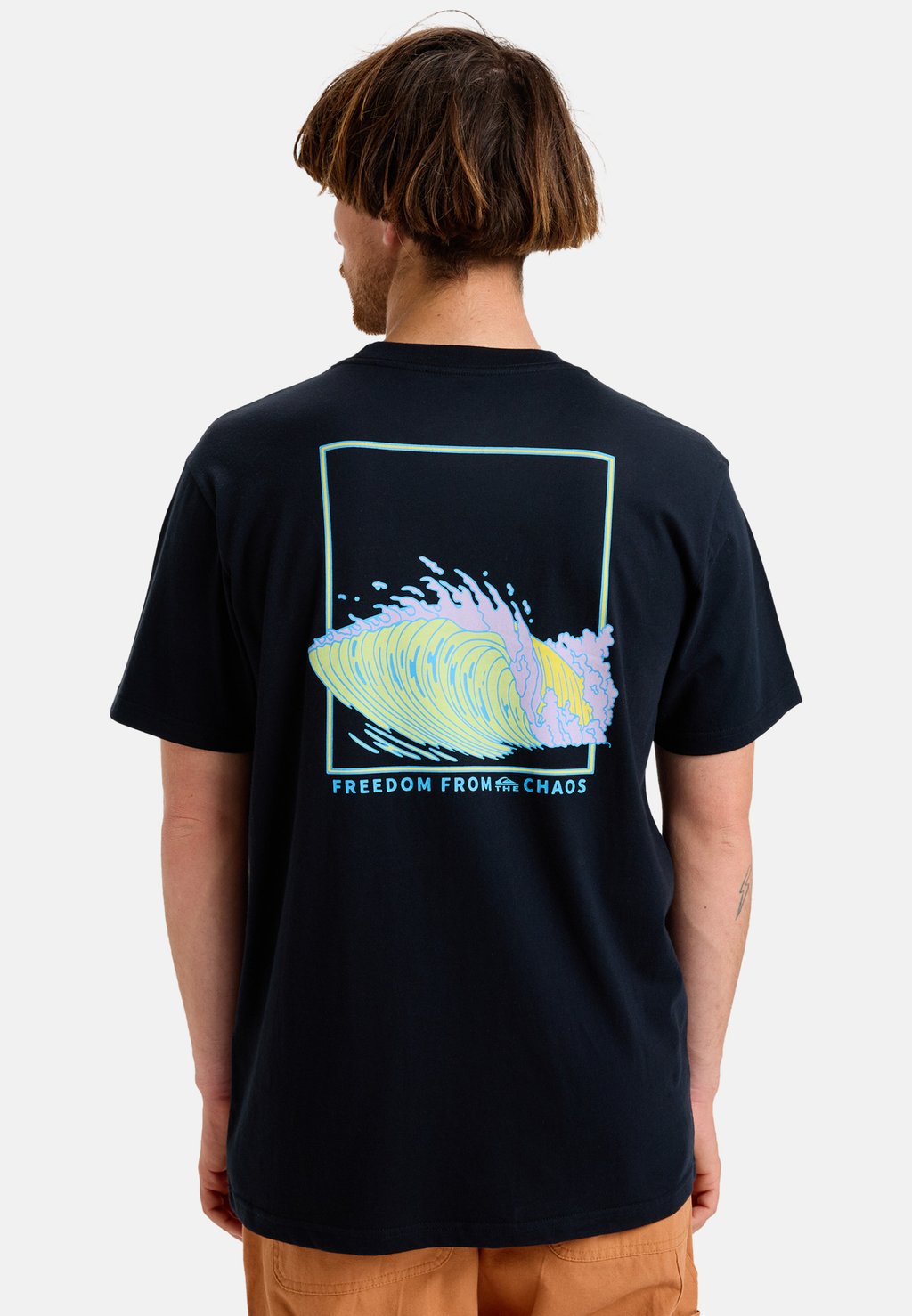 

Футболка с принтом WATER CONNECTION - SHORT-SLEEVE SCREEN Quiksilver, черный