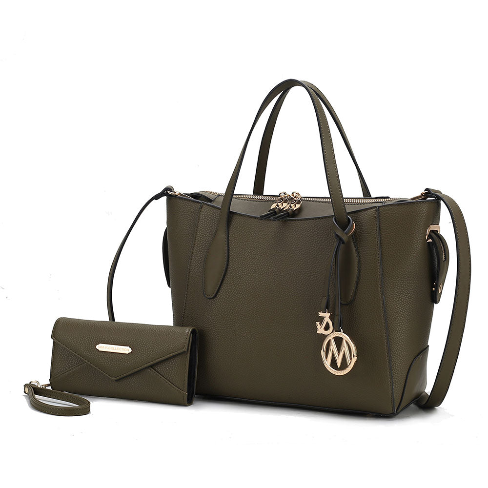 

Женская сумка-тоут Bruna с кошельком в комплекте от Mia K MKF Collection By Mia K., оливковый, Зеленый, Женская сумка-тоут Bruna с кошельком в комплекте от Mia K MKF Collection By Mia K., оливковый