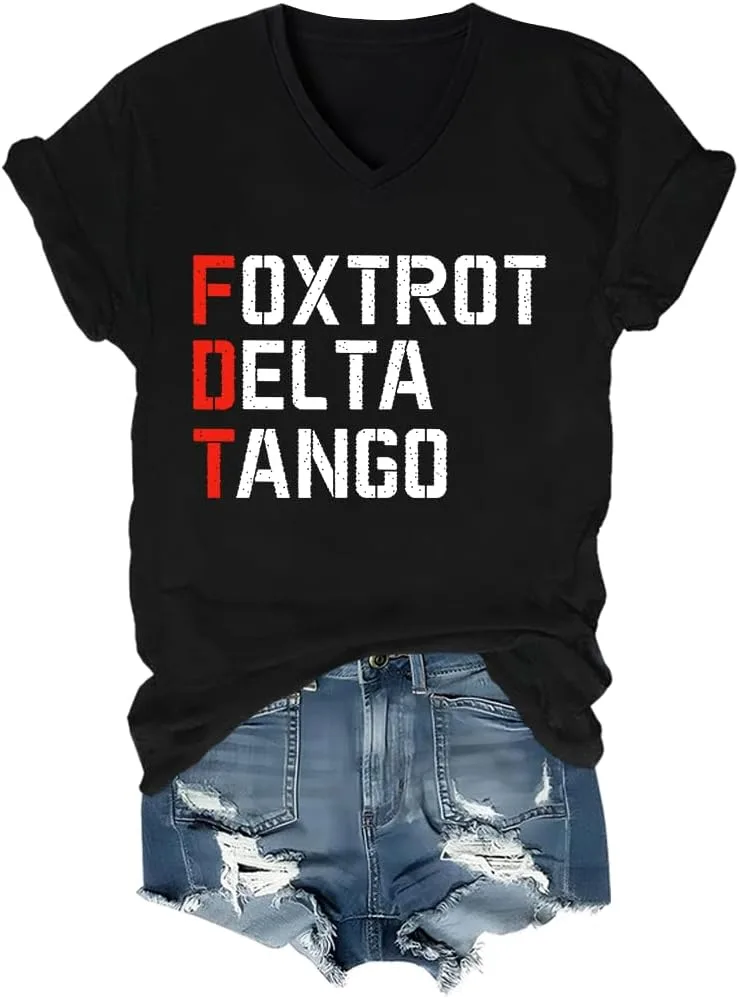

Футболка Foxtrot Delta Tango с V-образным вырезом