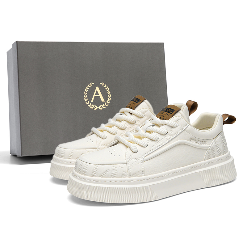 

AOKANG Кроссовки Air Force One Series мужские низкие желто-коричневые белые, цвет White[Standard Sports Shoe Size]