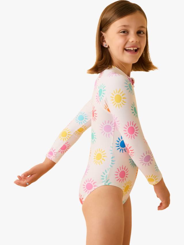 

Детский купальник с длинными рукавами и солнечным принтом Angels by Accessorize, Brights Multi