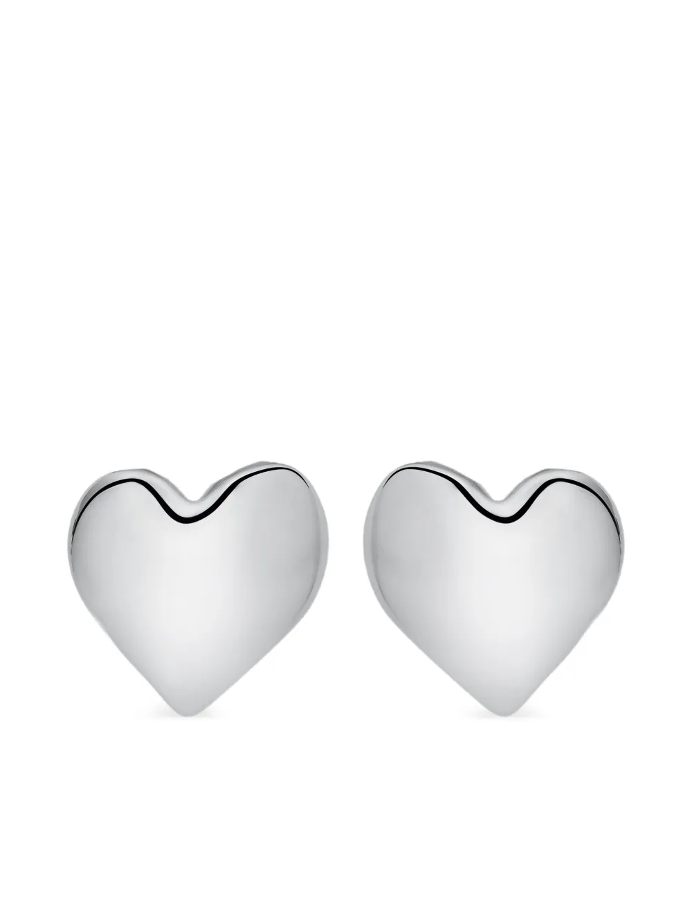 

Серьги-гвоздики в форме сердца Oscar De La Renta, серебристый