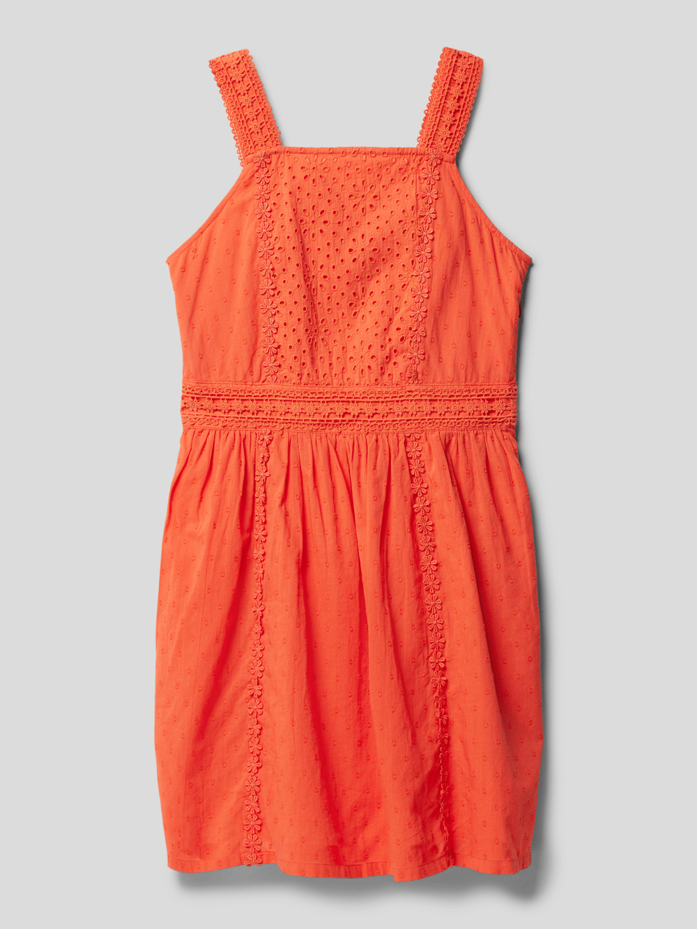 

Платье с ажурной вышивкой Scotch & Soda, светло-красный