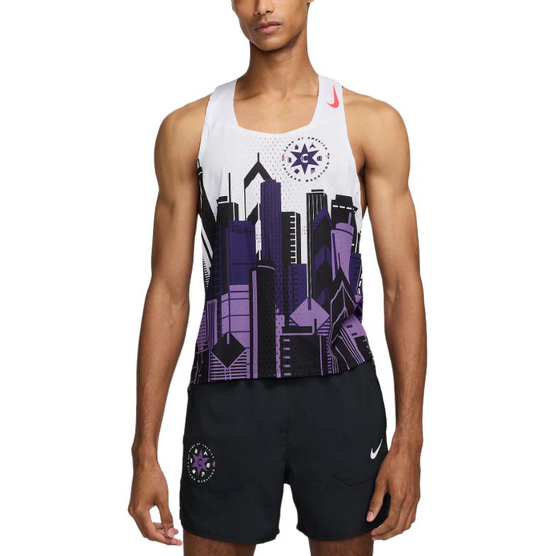 Мужская майка для бега AeroSwift Dri FIT Adv Nike, мультиколор — фото 3