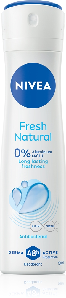 

Свежий натуральный спрей-дезодорант для женщин Nivea, 150 мл