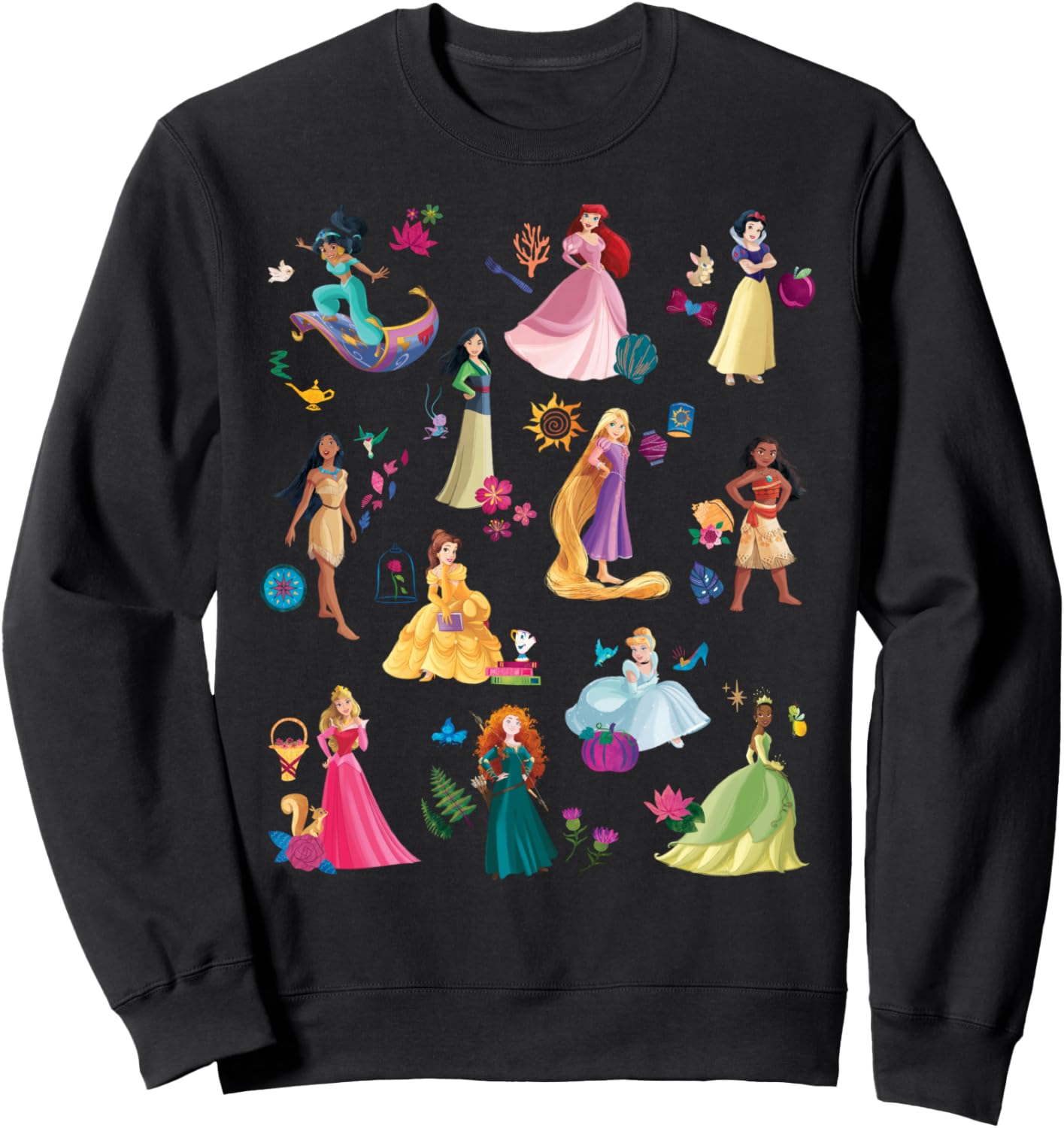 

Толстовка с волшебным принтом принцесс Диснея, черная Disney, Черный, Толстовка с волшебным принтом принцесс Диснея, черная Disney