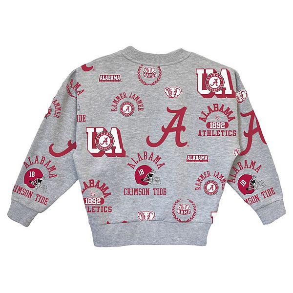 Детская серая толстовка Alabama Crimson Tide Always On Repeat Gameday Couture — фото 4