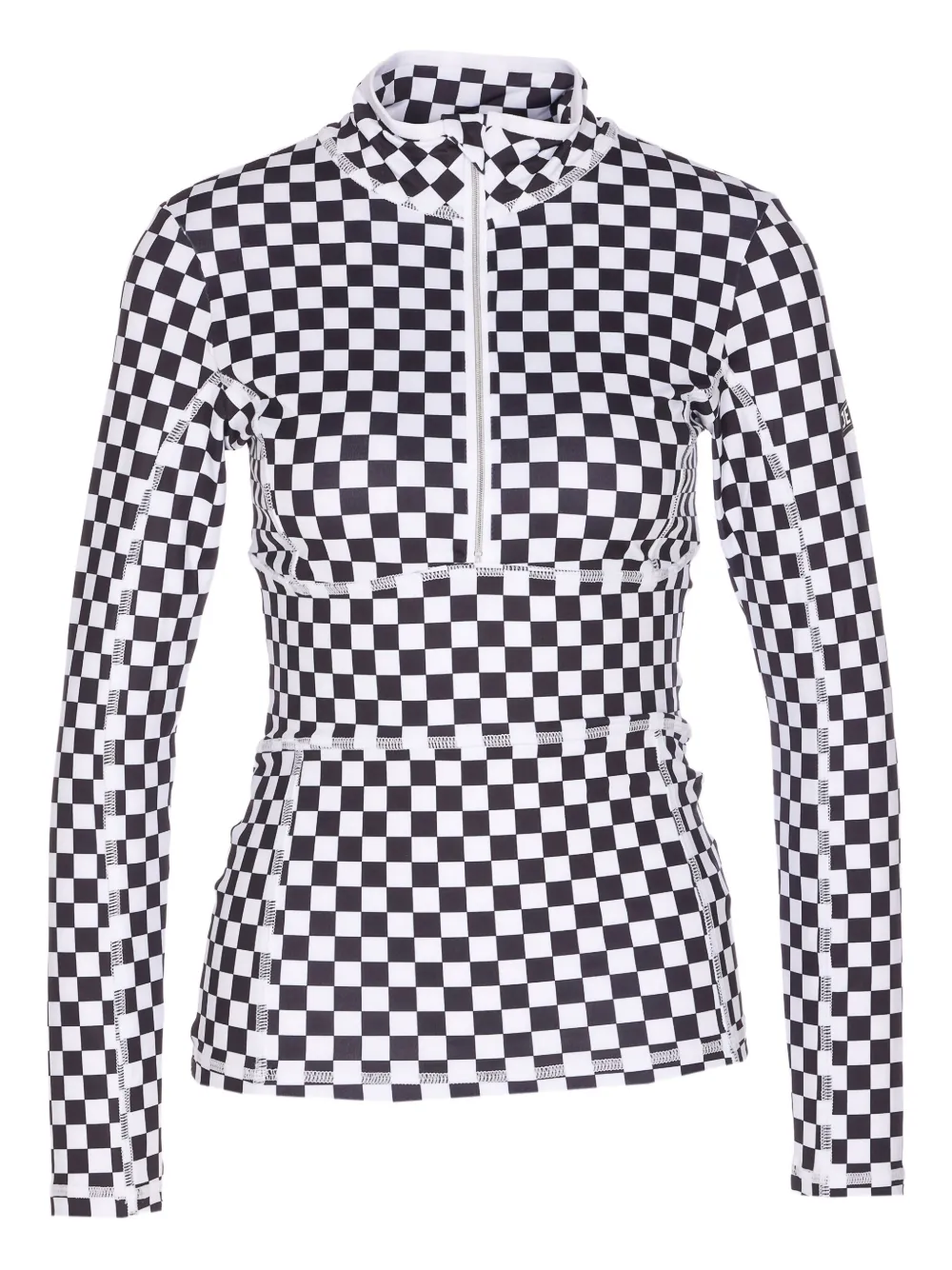 

Имбирный топ на молнии спереди JETSET, черный