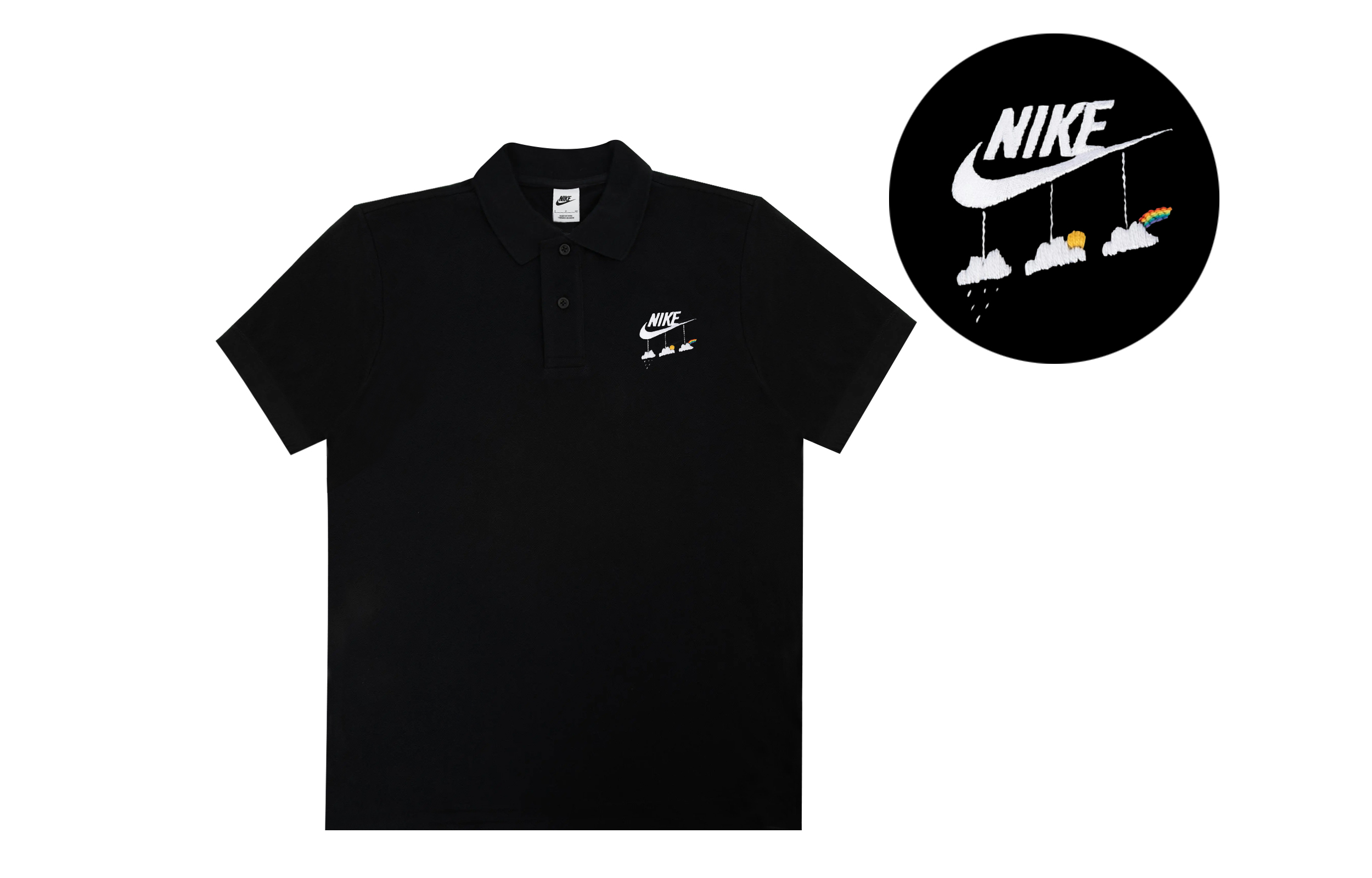 

Рубашка поло унисекс Nike, Black-Sunny Day