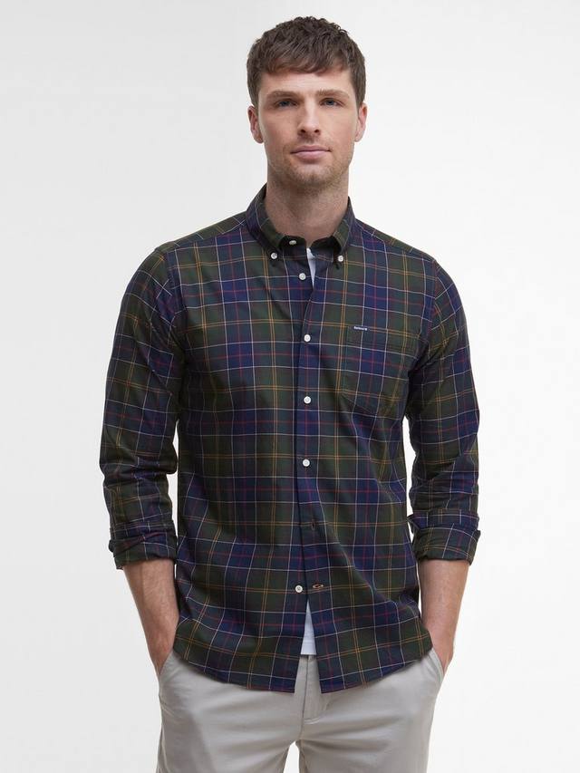 

Хлопковая рубашка WeTheRam в приталенном крое с тартаном Barbour, Classic Tartan