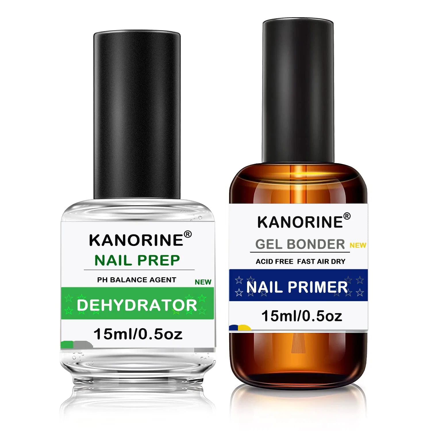 Набор для подготовки ногтей: дегидратор и праймер Kanorine, Primer & Dehydrator 2 X 15 Ml