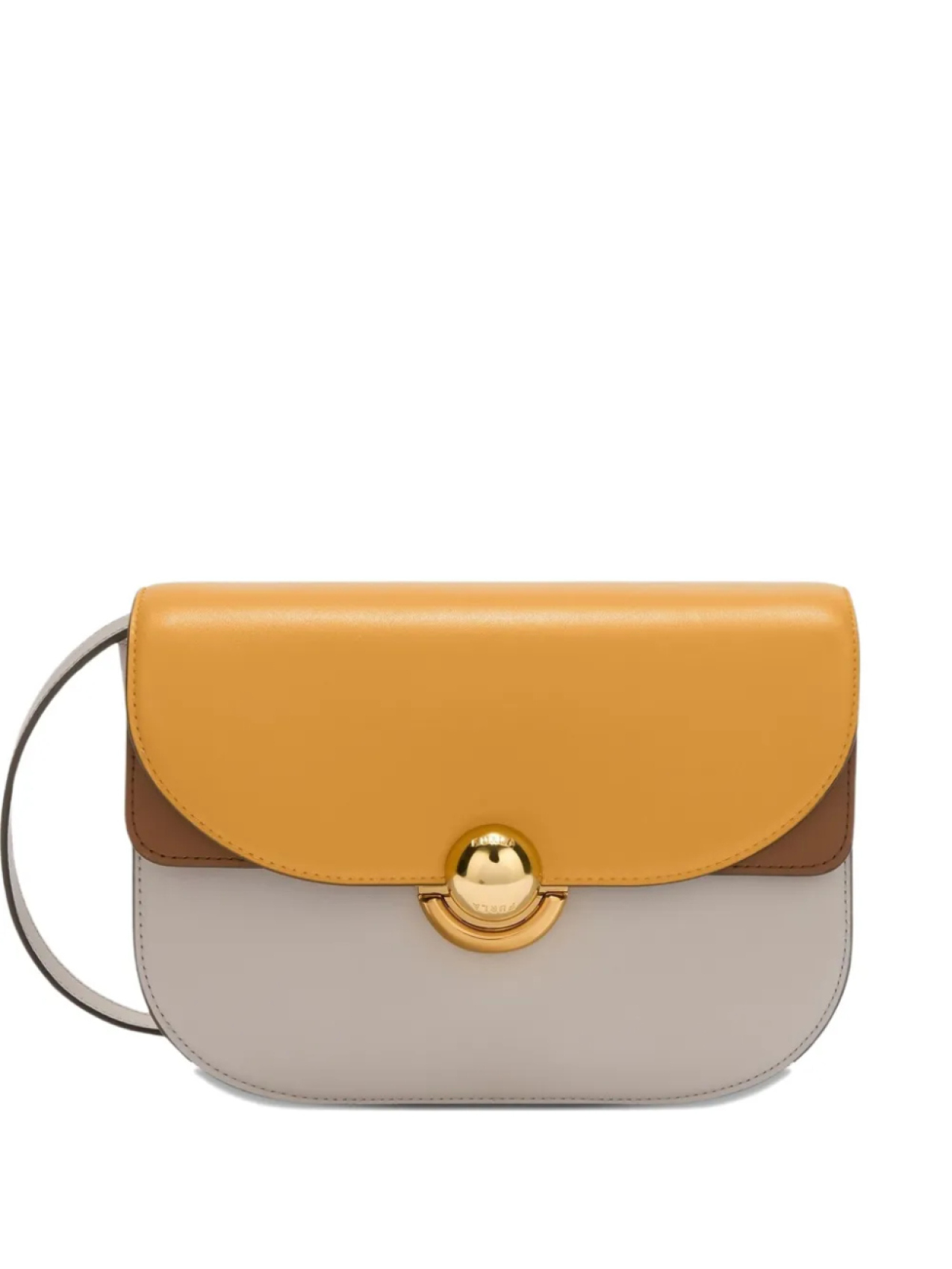 

Сумка Furla small Sfera двухцветная полукруглая, нейтральный