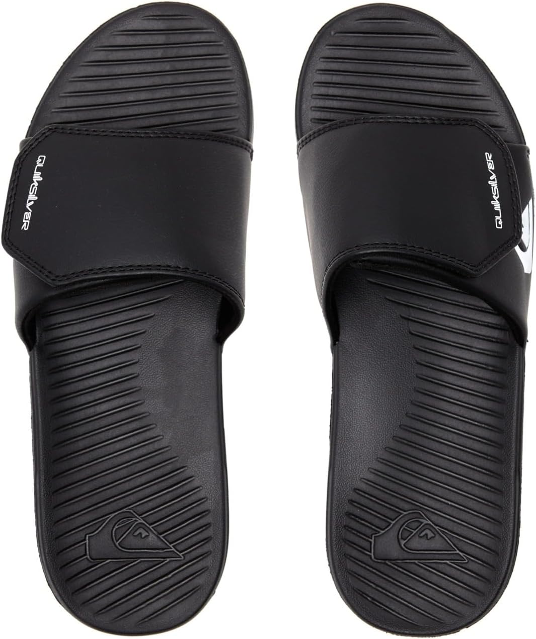 Мужские шлепанцы Quiksilver Bright Coast Adjust Slide, белый/черный — фото 4