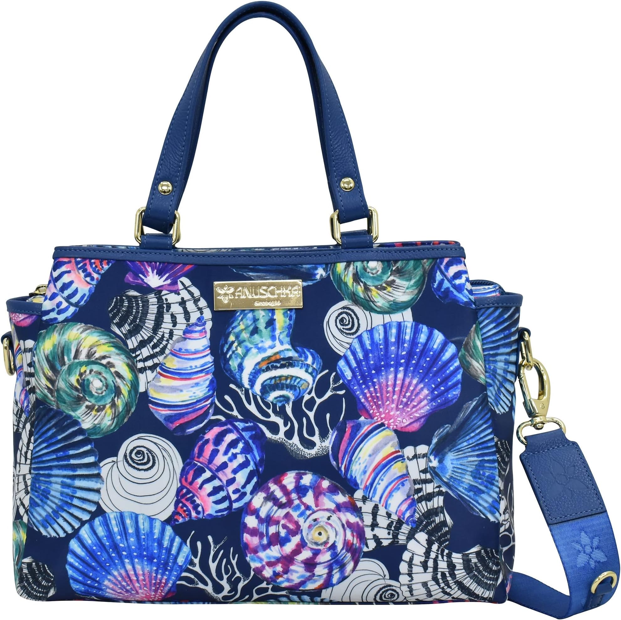 

Сумка Anuschka Multi Compartment Satchel Printed Fabric 12014, цвет Sea Treasures