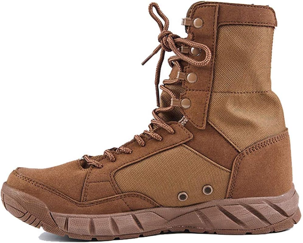 

Мужские тактические ботинки, обувь для скалолазания и походов, высокие ботинки, джунгли, пустынные боевые ботинки, коричневые, 37 Jlfzc