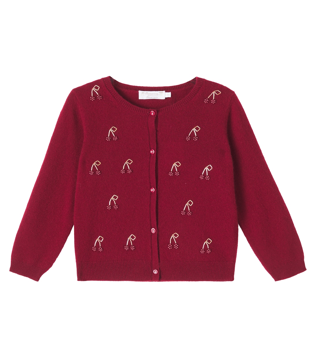 

Кашемировый кардиган с декором Jonia Bonpoint, Ups Bordaux