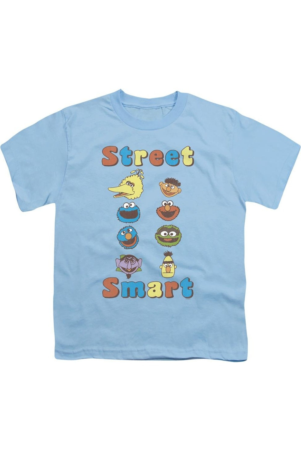 

Футболка с коротким рукавом Sesame Street Street Smart для детей Gildan, светло-голубой