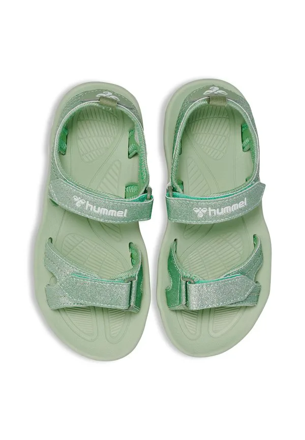 Сандалии для ходьбы glitter jr. Hummel, Frosty Green — фото 3