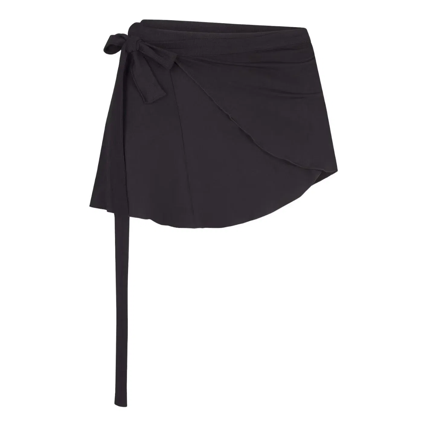 Эластичная трикотажная юбка-обертка Nike x SKIMS 'Obsidian' SKIRTSKT10091W-OBD, черный