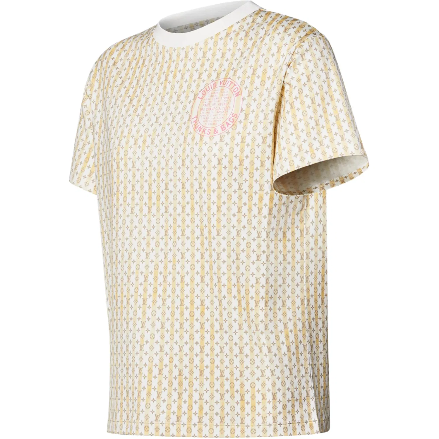 Футболка Monogram Regular Sleeve LOUIS VUITTON желтая — фото 4