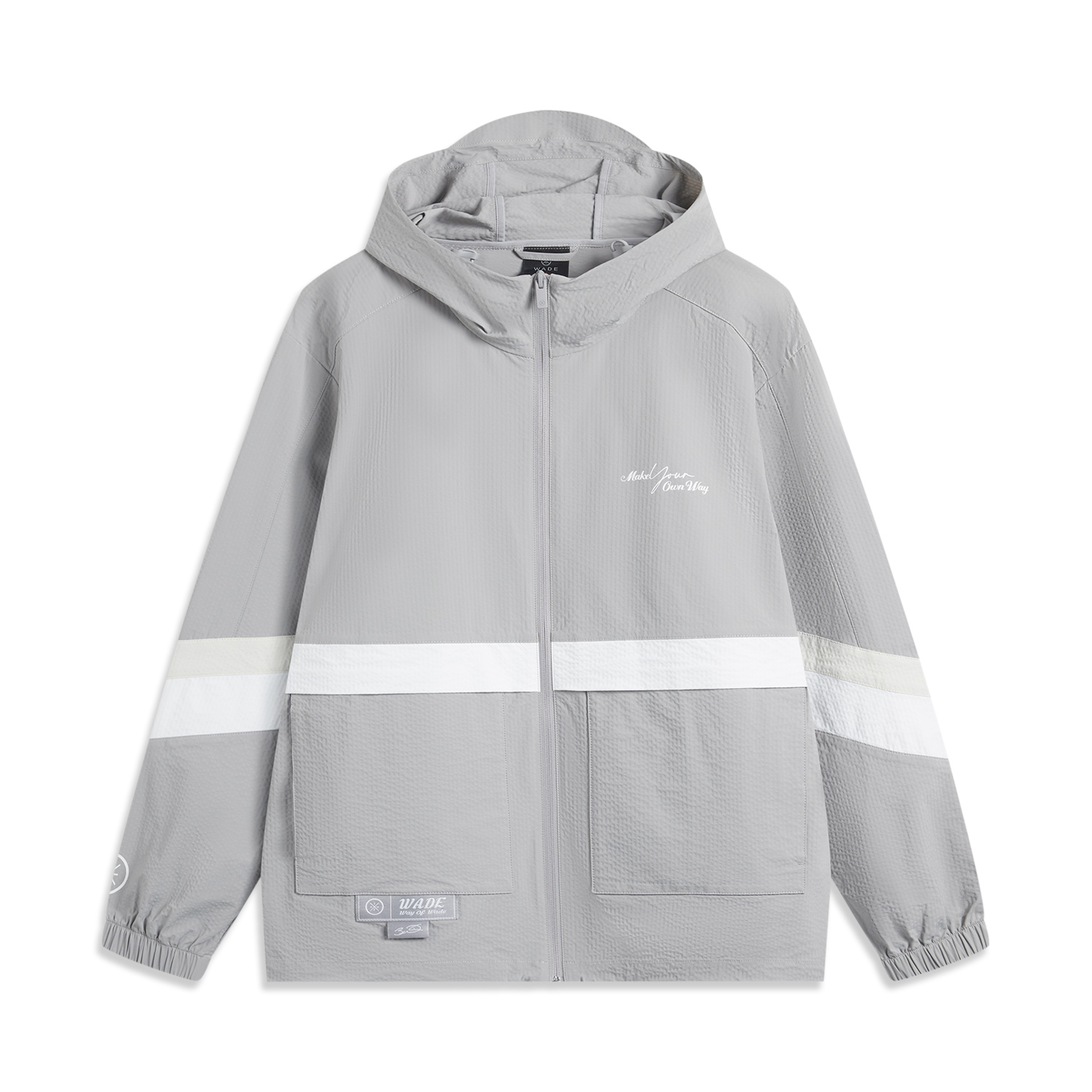 

LINING Мужская одежда с защитой от ультрафиолета, Geological Gray/Standard White/Light Lime
