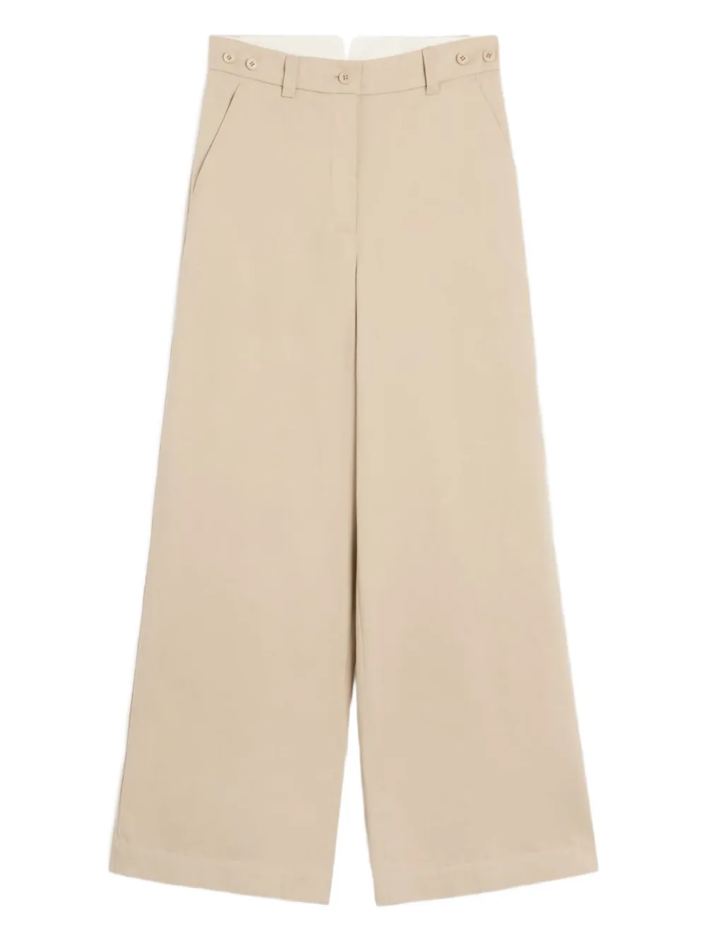 

Широкие брюки с завышенной талией Weekend Max Mara, нейтральный