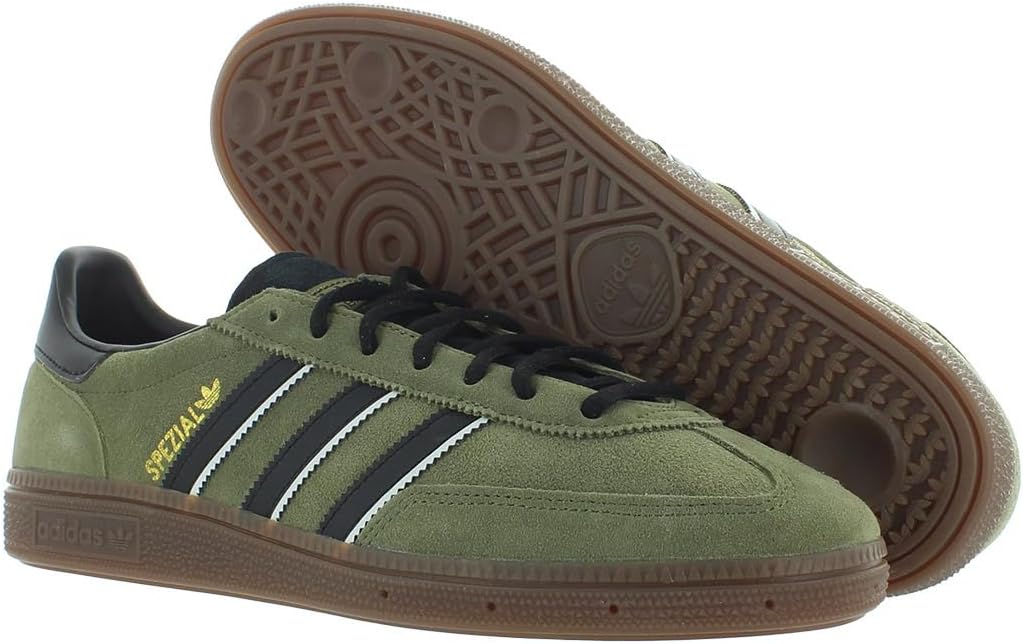 Мужские кроссовки adidas Handball Spezial, белый/черный/зеленый/оливковый — фото 4