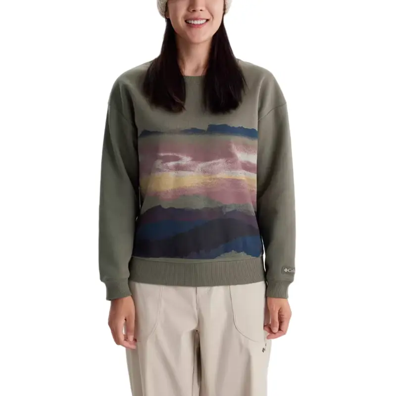 

Columbia Свитшот City Outdoor Collection женский серо-зеленый