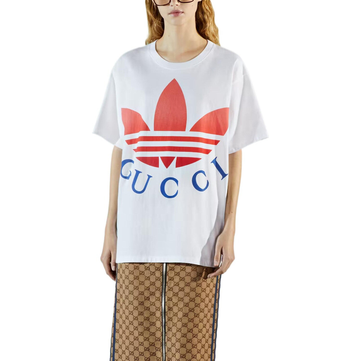 Футболка женская Adidas X Gucci, белый — фото 3