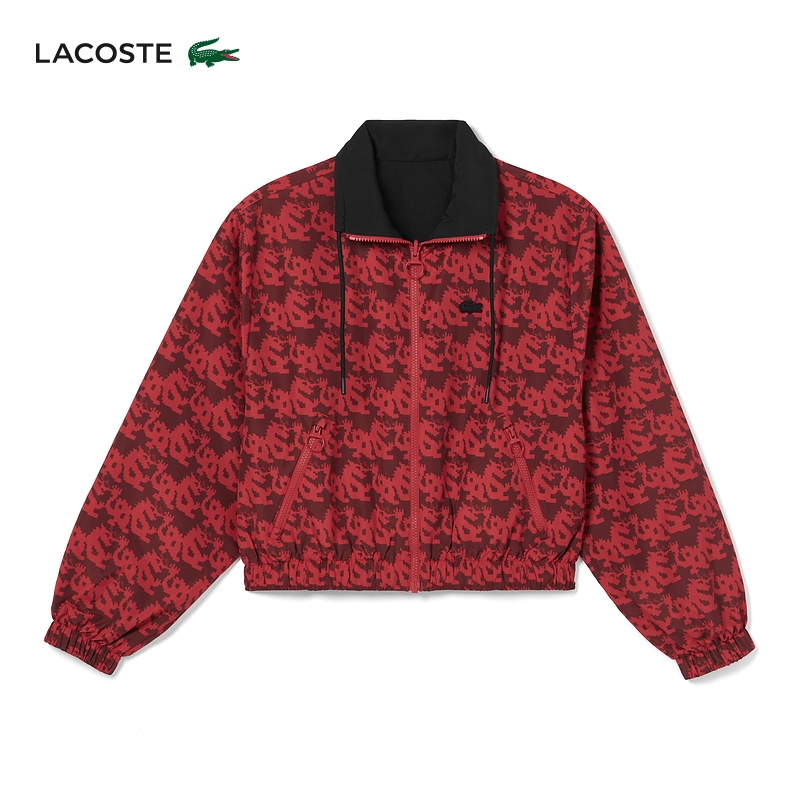 

Куртка короткая Lacoste женская, красный / черный