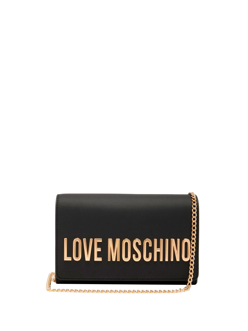 

Черная женская сумка через плечо Moschino