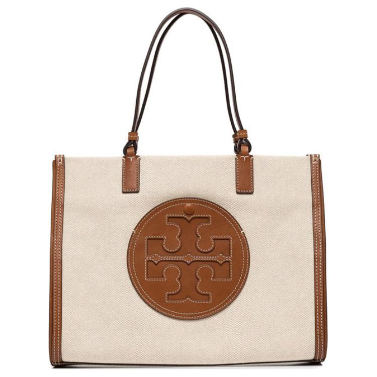 

Сумка-шоппер Ella Canvas With Leather от TORY BURCH Классическая оригинальная коричневая