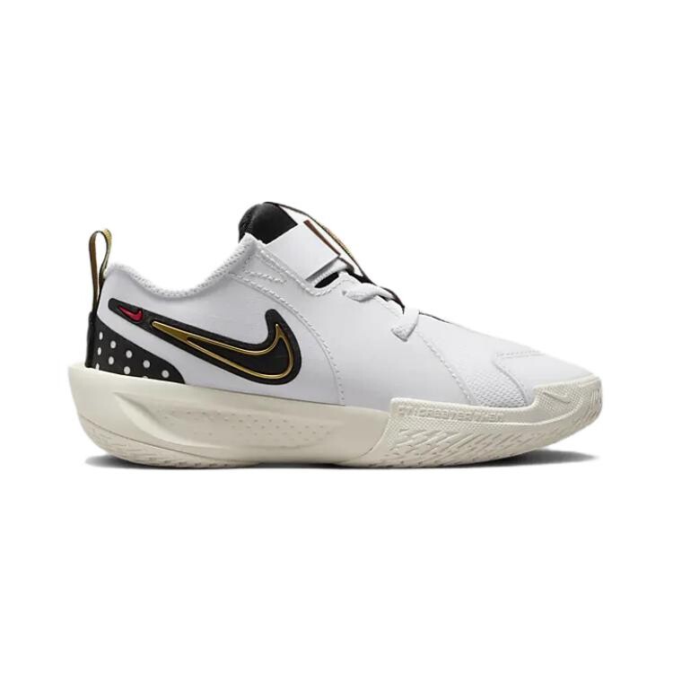 Баскетбольные кроссовки Air Zoom GT Cut 3 для детей PS Low-top белые/черные/античная бронза/университетский красный Nike, красный — фото 2
