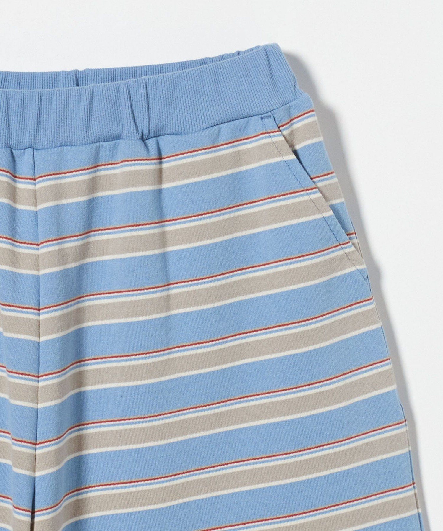 Мини-шорты из флиса в полоску / Детские 140-160 см United Arrows Green Label Relaxing, COBALT