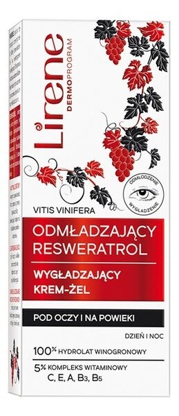 

Lirene Resveratrol Разглаживающий крем-гель для глаз и век Омолаживающий 15мл