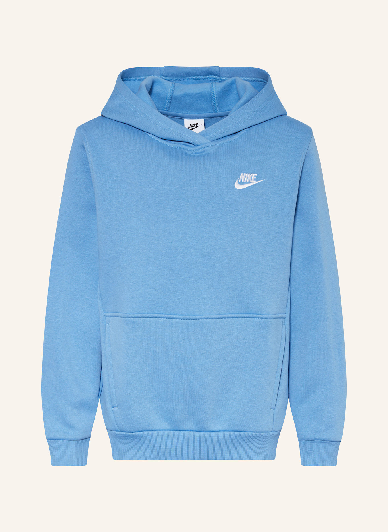 

Толстовка с капюшоном спортивная одежда клуб Nike, голубой